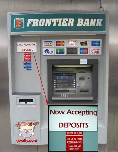 frontier cash machine