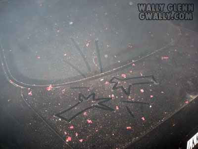 Wally Glenn: Dust From firecrackers on a Mercedes