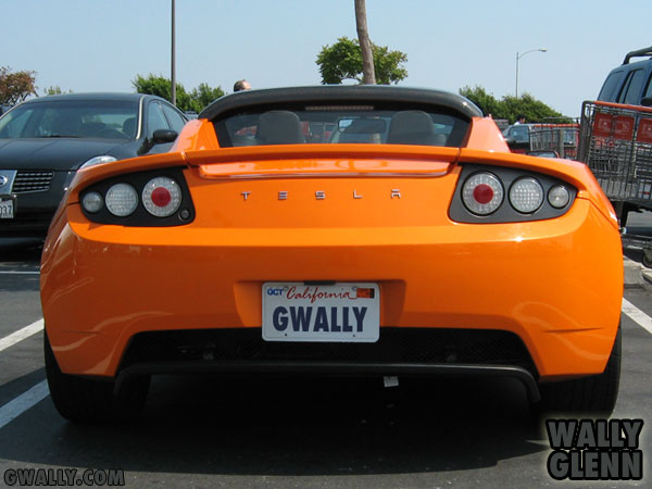 Tesla Roadster: Rear View