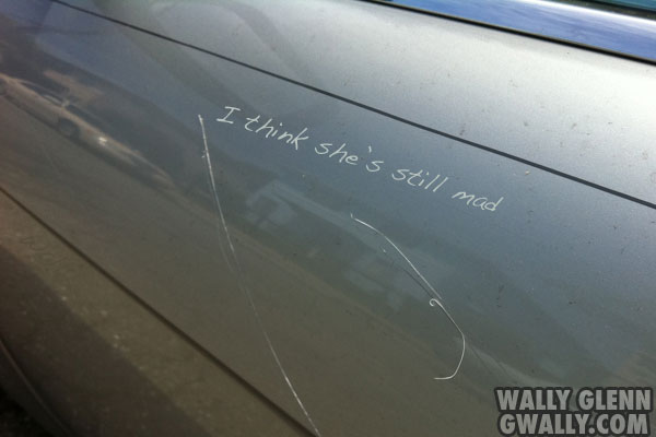 bmw 745 trashed - deep scratches