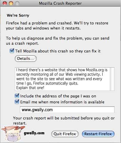 Firefox Prank: Conspriacy